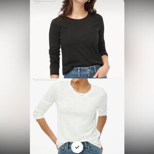 J Crew! Bundle Black and White Long Sleeve Tops